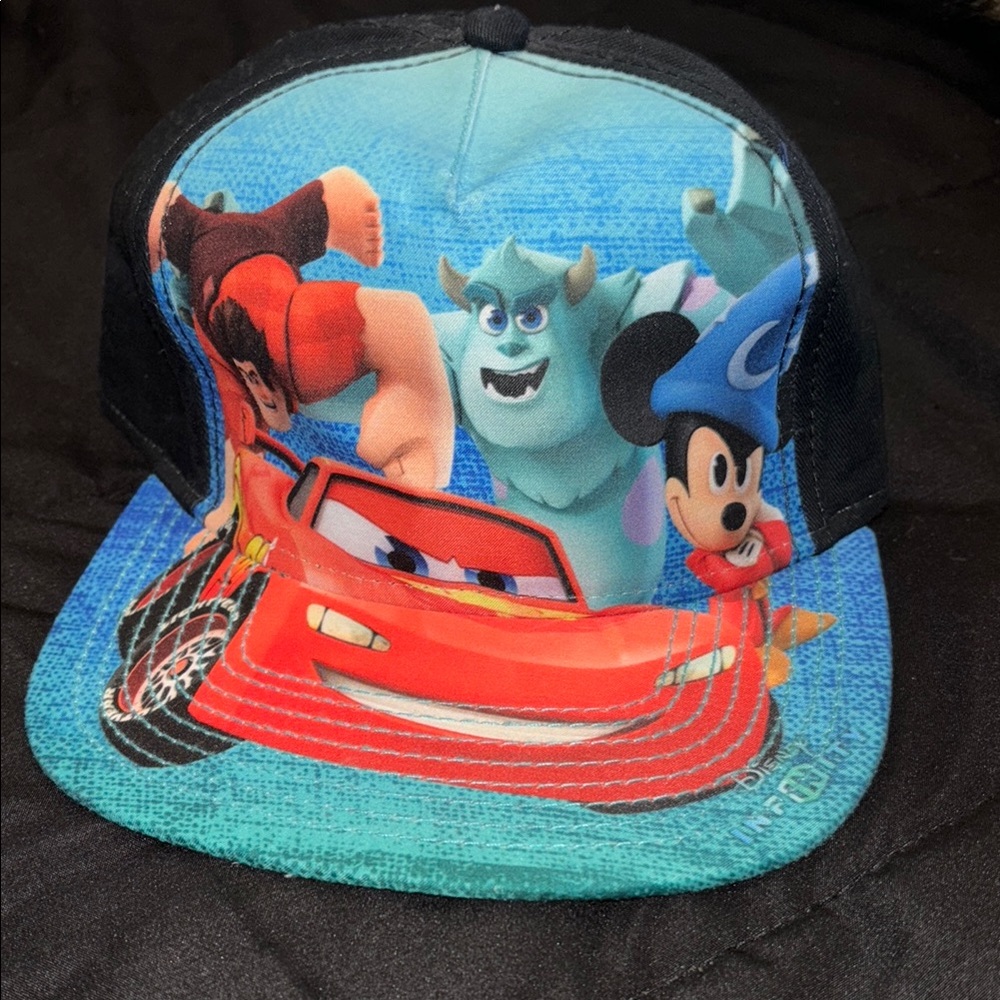 Disney Kids Cap with Characters - Blue and Black